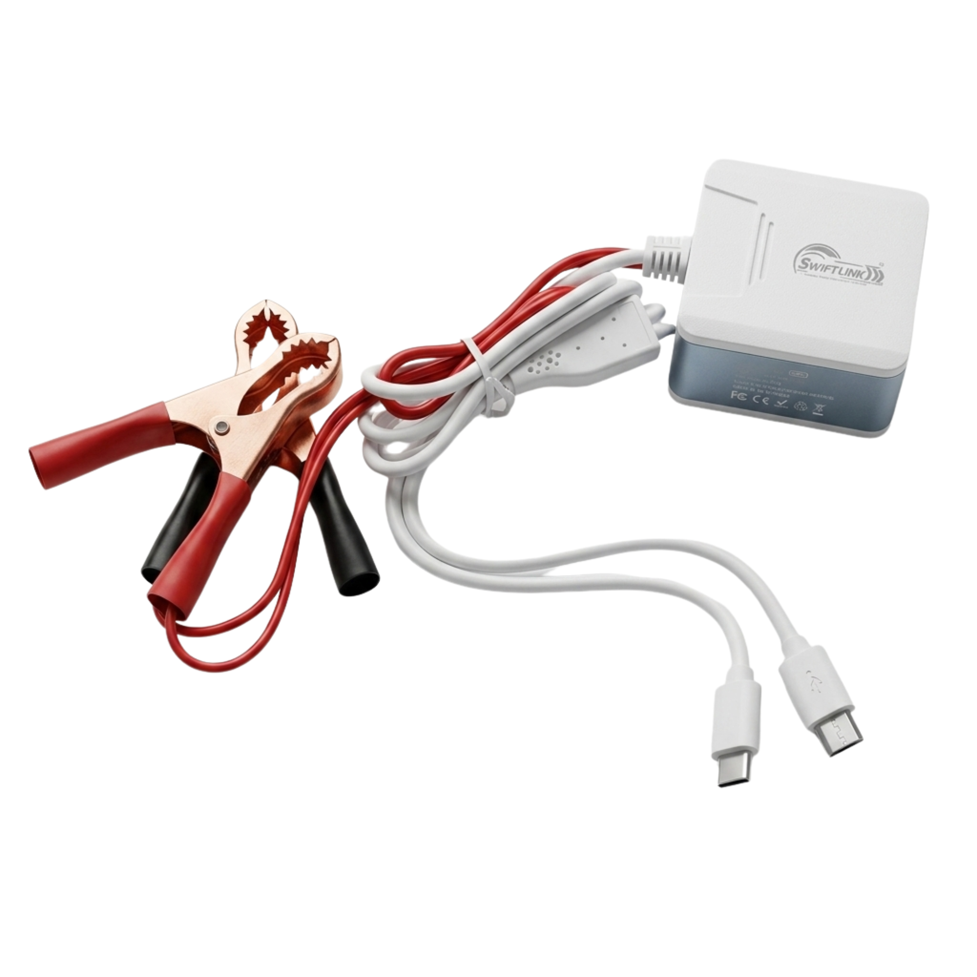 SwiftLink SL-442 24A 3 USB DC Clip Fast Charger for Car & Motorcycle Battery.