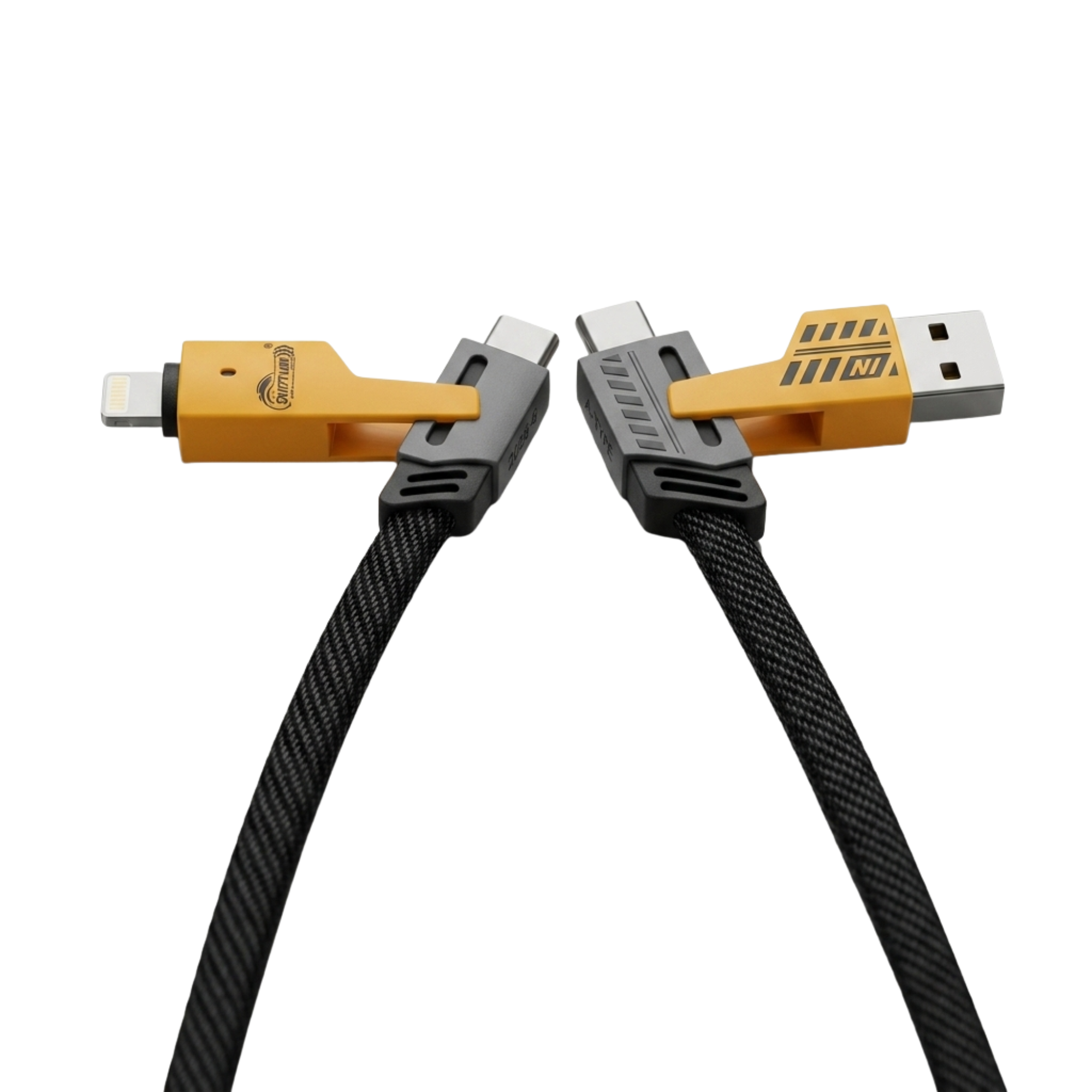 Swift Link SL-312 4-in-1 Fast Charging Data Cable 65W PD Type-C Multi Connector Cable